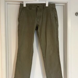 Bonobos Stretch Organic Cotton Chinos Olive 33x30